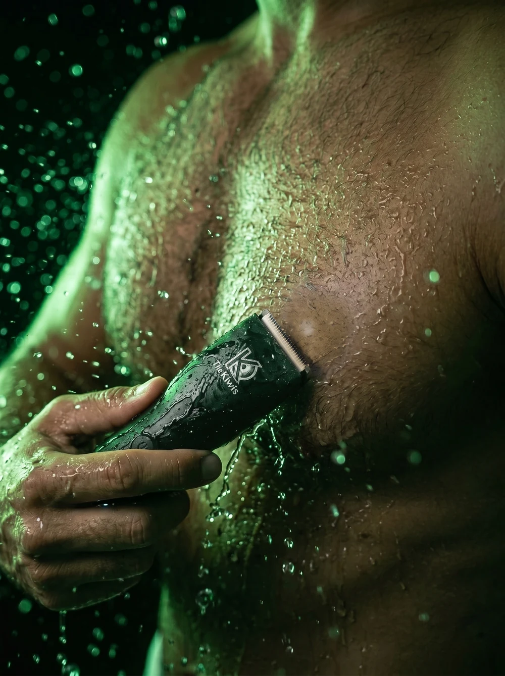 TheKiwis Trimmer — Afeitado corporal bajo el agua en la ducha